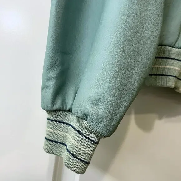 Vintage Buxton Men’s Leather Bomber Jacket Designer- Size 50 IT -Medium 38-40 - Picture 7 of 9